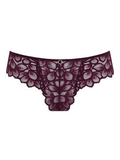 Panache Allure Brazilian Fashion Color - Plum Bra Fittings by Court 4 US / 8 UK (XS) PLUM