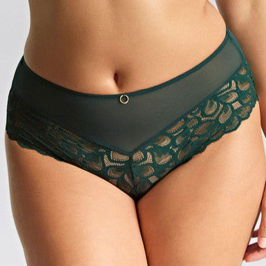 Panache Allure Deep Brief - Forest Green Bra Fittings by Court