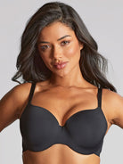 Panache 365 Moulded T Shirt Bra Molded Cup Panache 28DD BLACK