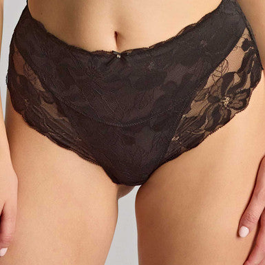 Panache Evangeline Deep Brief - Black Bra Fittings by Court 6 US / 10 UK (S) BLACK