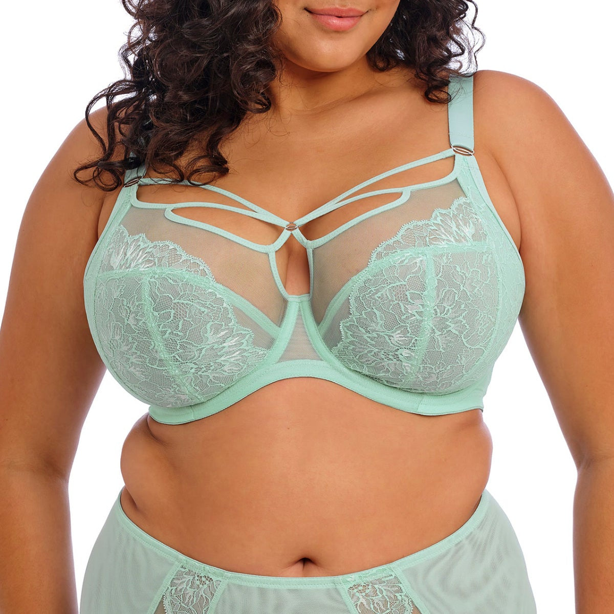 Elomi Brianna Underwire Plunge Bra- Frozen Elomi
