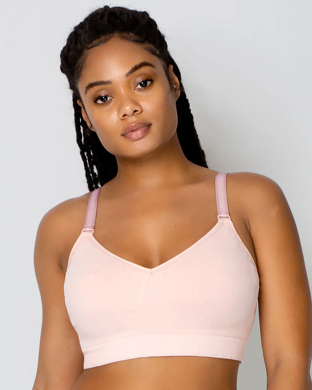 Curvy Couture Supportive Seamless Wire Free Curvy Couture M BLUSHING ROSE