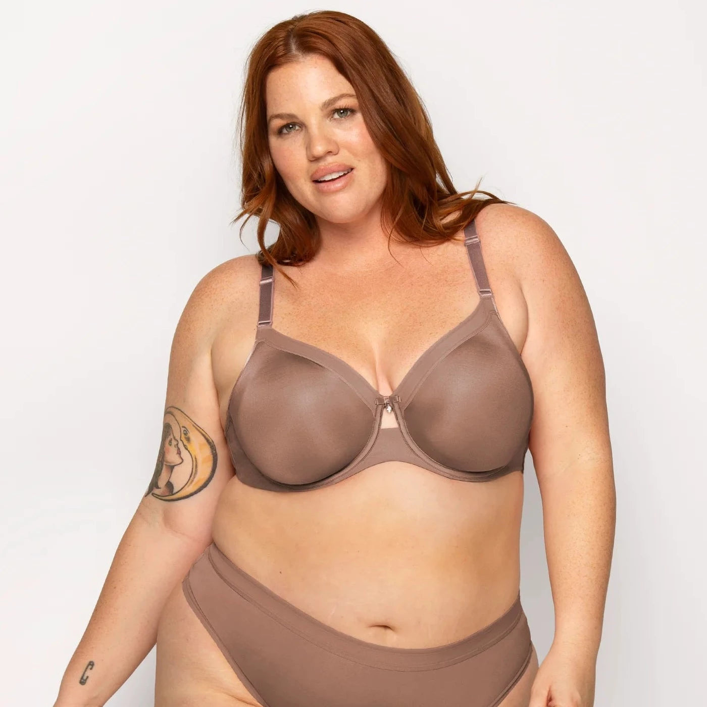 Curvy Couture Opaque Unlined Bra Curvy Couture