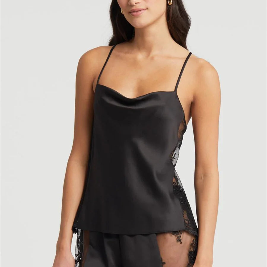 Rya Darling Cami & Tap Short - Black Bra Fittings by Court S (4-6 US) BLACK