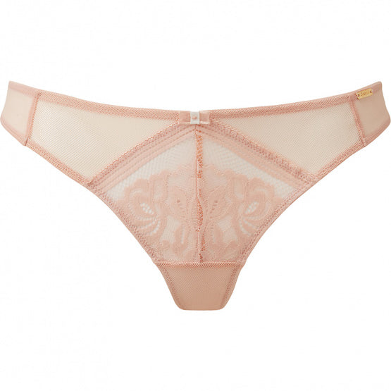 Gossard Encore Lace Thong Bra Fittings by Court 4 US / 8 UK (XS) BLUSH