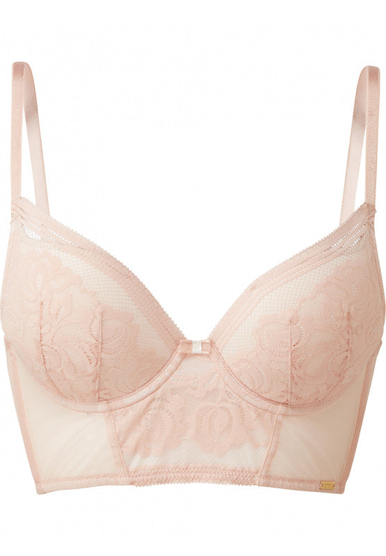 Gossard Encore Padded Longline Plunge Gossard 30D BLUSH