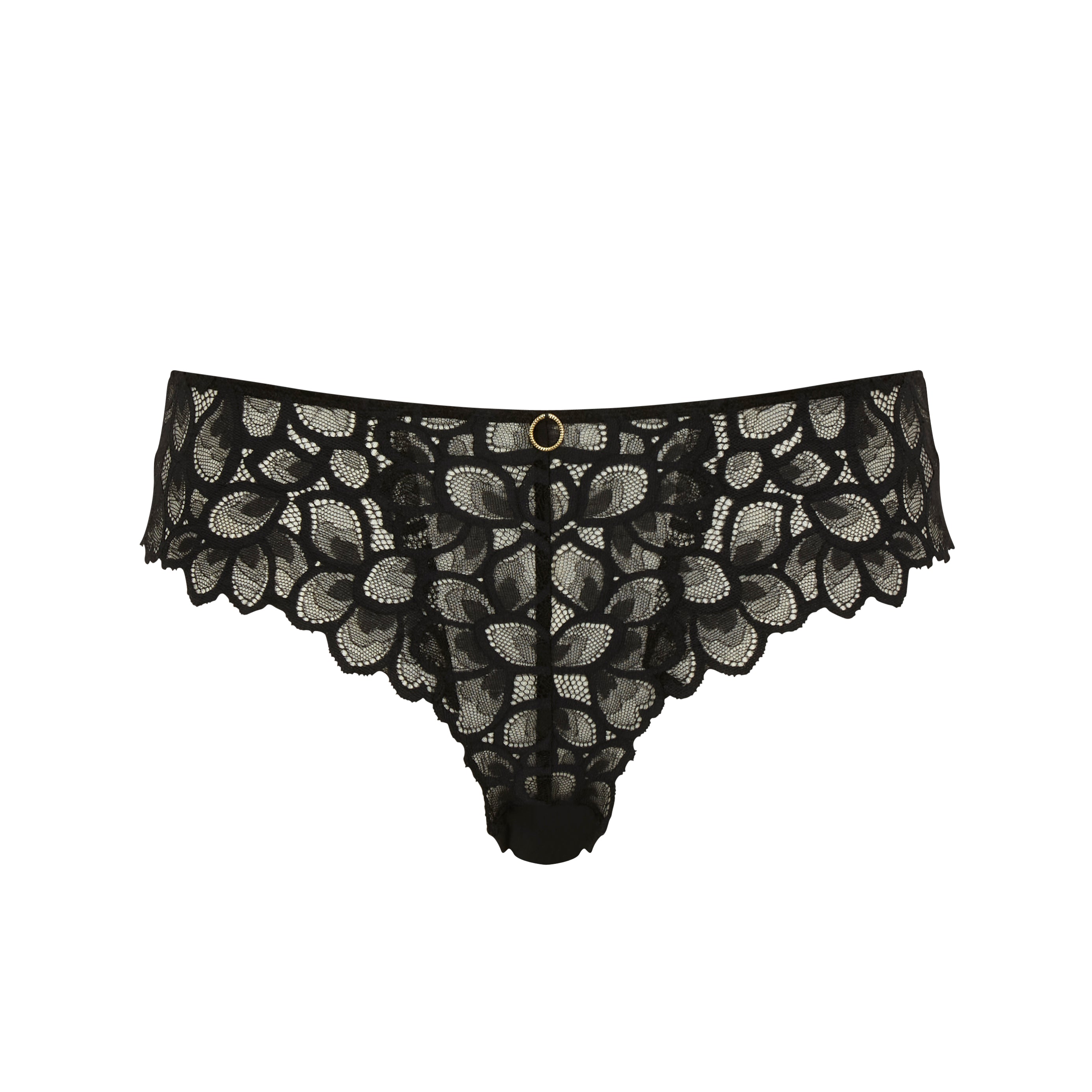 Panache Allure Brazillian Bra Fittings by Court 4 US / 8 UK (XS) BLACK/LATTE