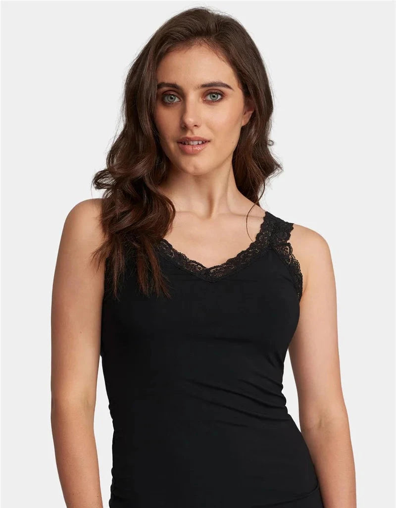 Fleur't Iconic Cami with Shelf Bra Bra Fittings by Court S (30B-DD -32B-D) BLACK