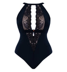 Curvy Kate Scantilly Indulgence Stretch Lace Bodysuit Bra Fittings by Court 6 US / 10 UK (S) BLACK