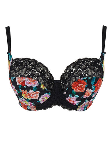 Panache Envy Fashion Color- Black Rose Panache 30G US / 30F UK BLACK FLORAL