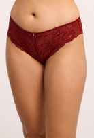 Montelle Lace Brazilian Panty - Chili Bra Fittings by Court 6 US / 10 UK (S) CHILI