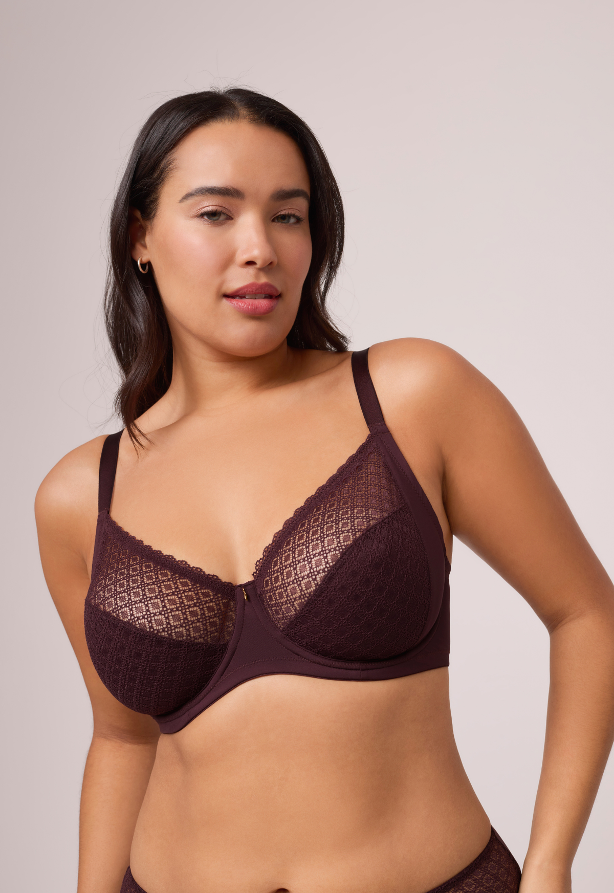 Montelle Muse Full Cup Lace Bra Fashion Color - Fudge Montelle