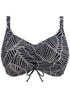 Elomi Kata Beach Crop Bikini Top *Final Sale* Bikini Bra Fittings by Court 38H US / 38FF UK BLACK LEAVES