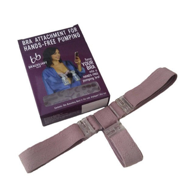 Brauxiliary Hands-Free Pumping Band Bosom Besties PLUM