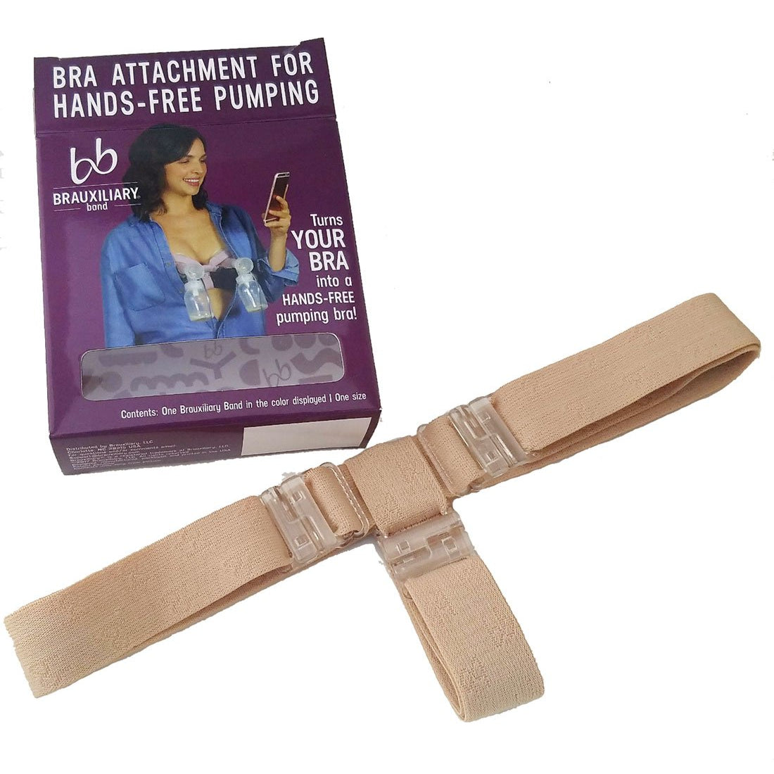 Brauxiliary Hands-Free Pumping Band Bosom Besties SAND