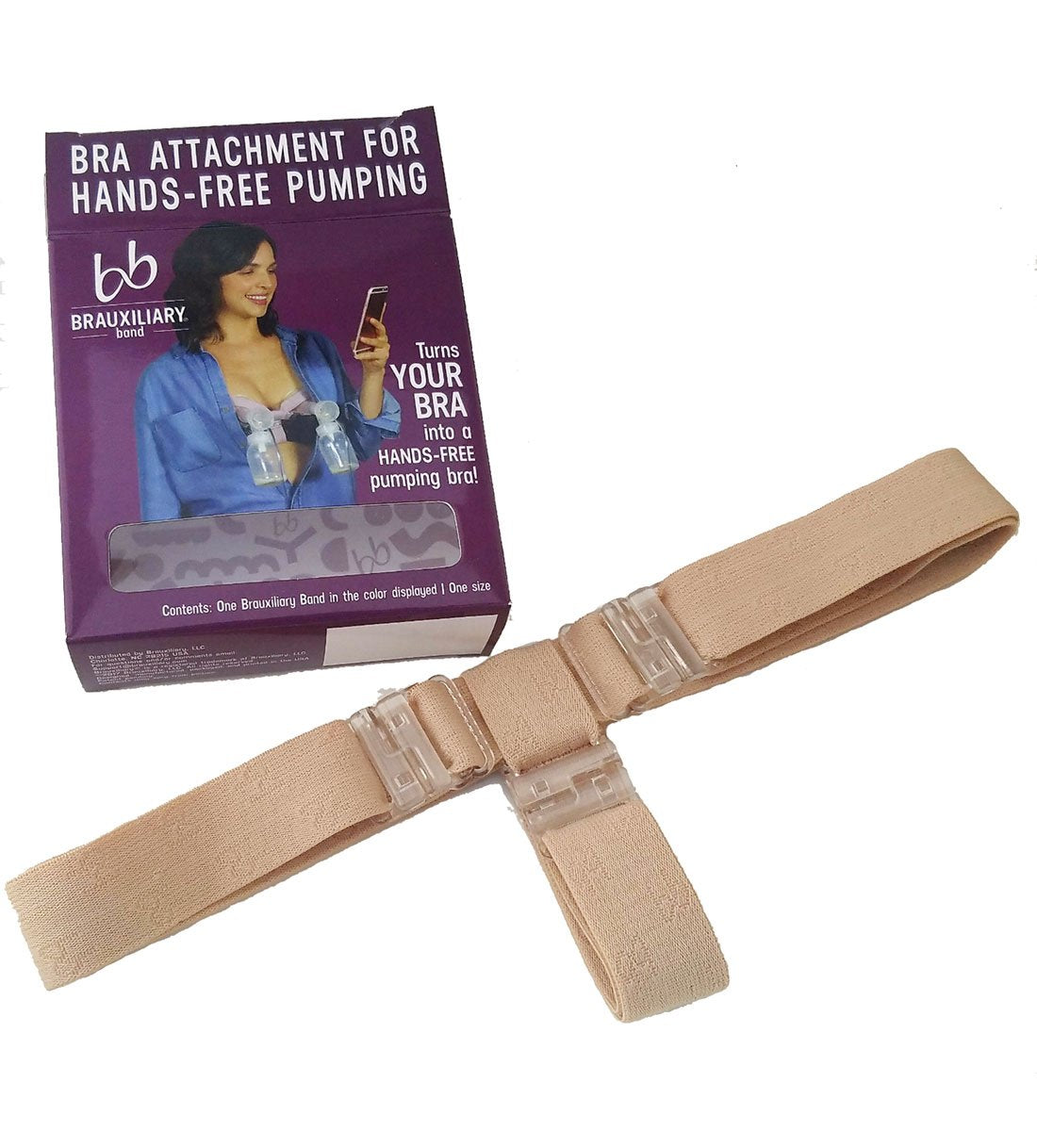 Brauxiliary Hands-Free Pumping Band Bosom Besties SAND