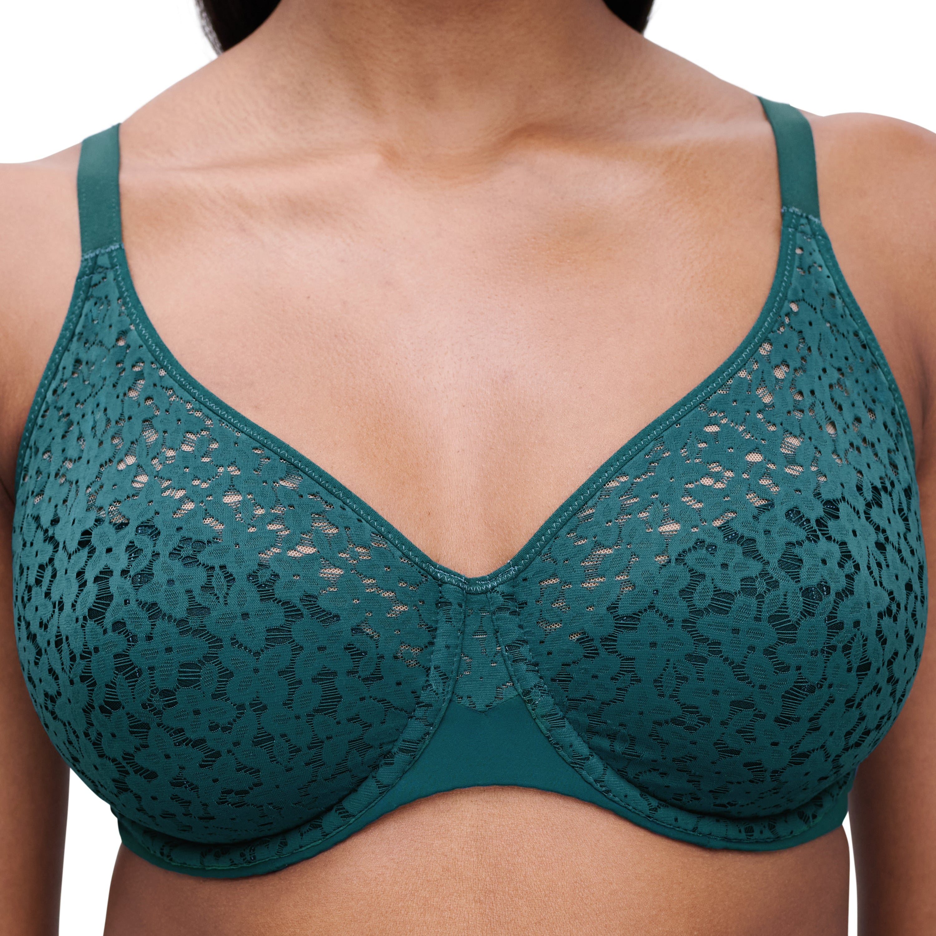 Chantelle Norah Comfort Underwire Bra - Fashion Colors Chantelle 32D EMERALD GREEN