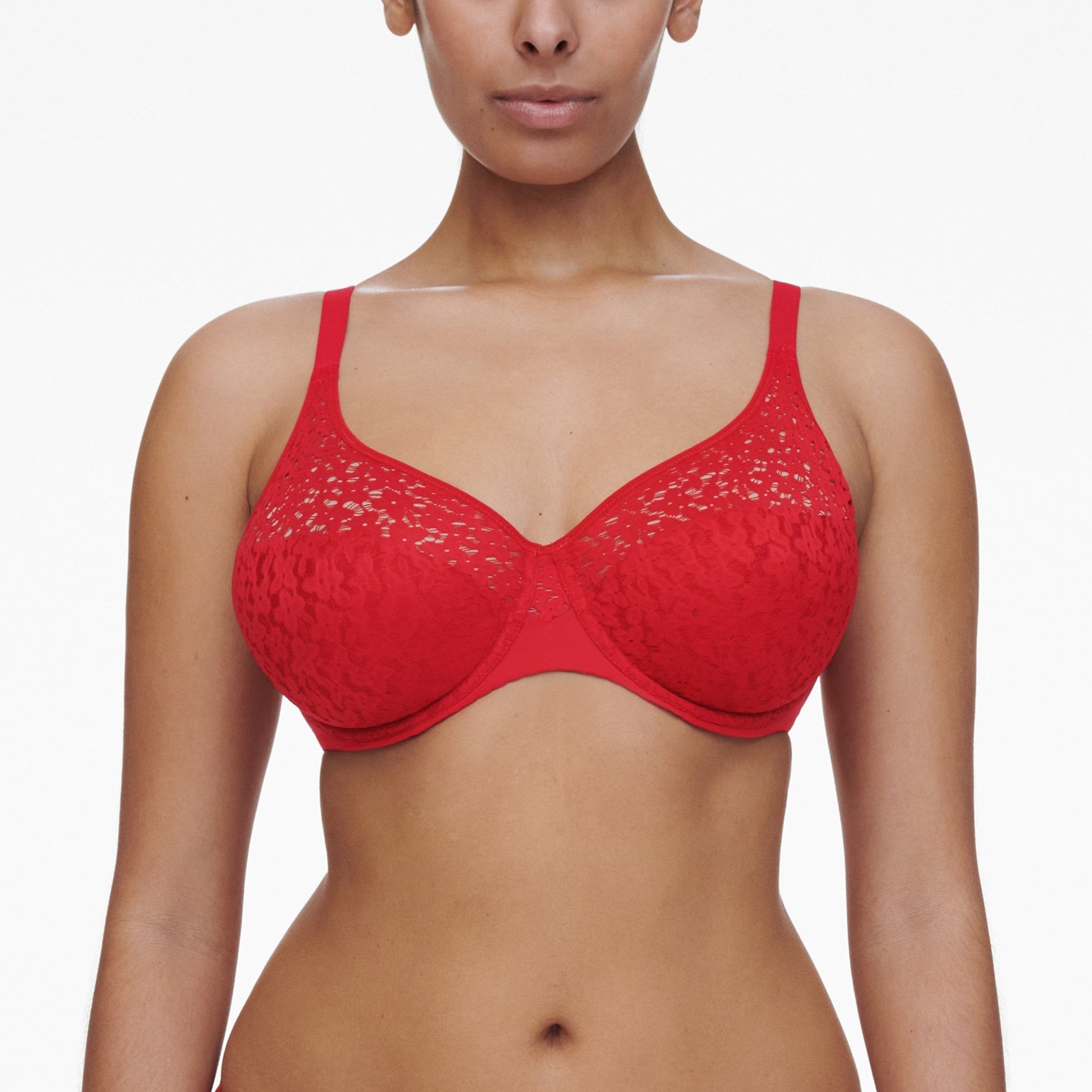 Chantelle Norah Comfort Underwire Bra - Poppy Red Chantelle