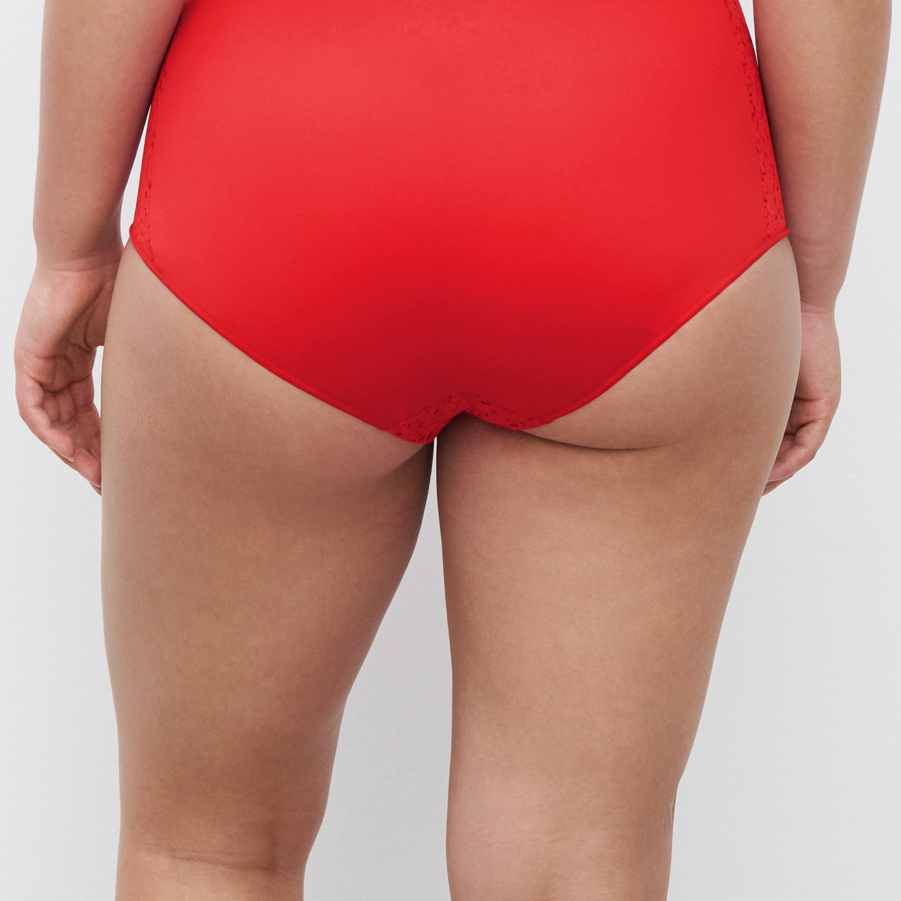 Chantelle Norah Comfort High Waist Brief - Poppy Red Chantelle