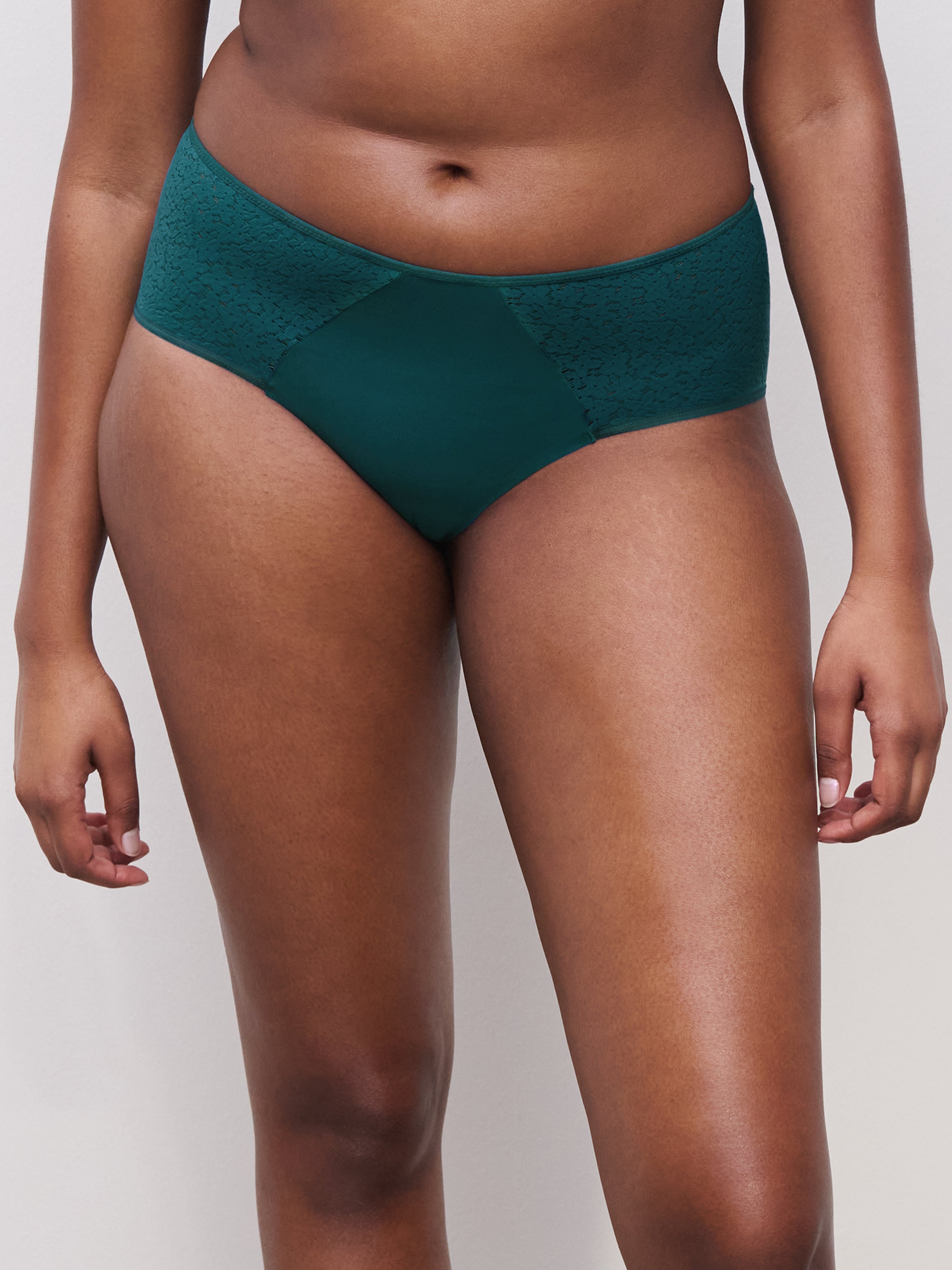 Chantelle Norah Comfort Hipster Brief - Emerald Green Chantelle 6 US / 10 UK (S) EMERALD GREEN