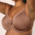 Curvy Couture Opaque Unlined Bra Curvy Couture 34DD SWEET TEA