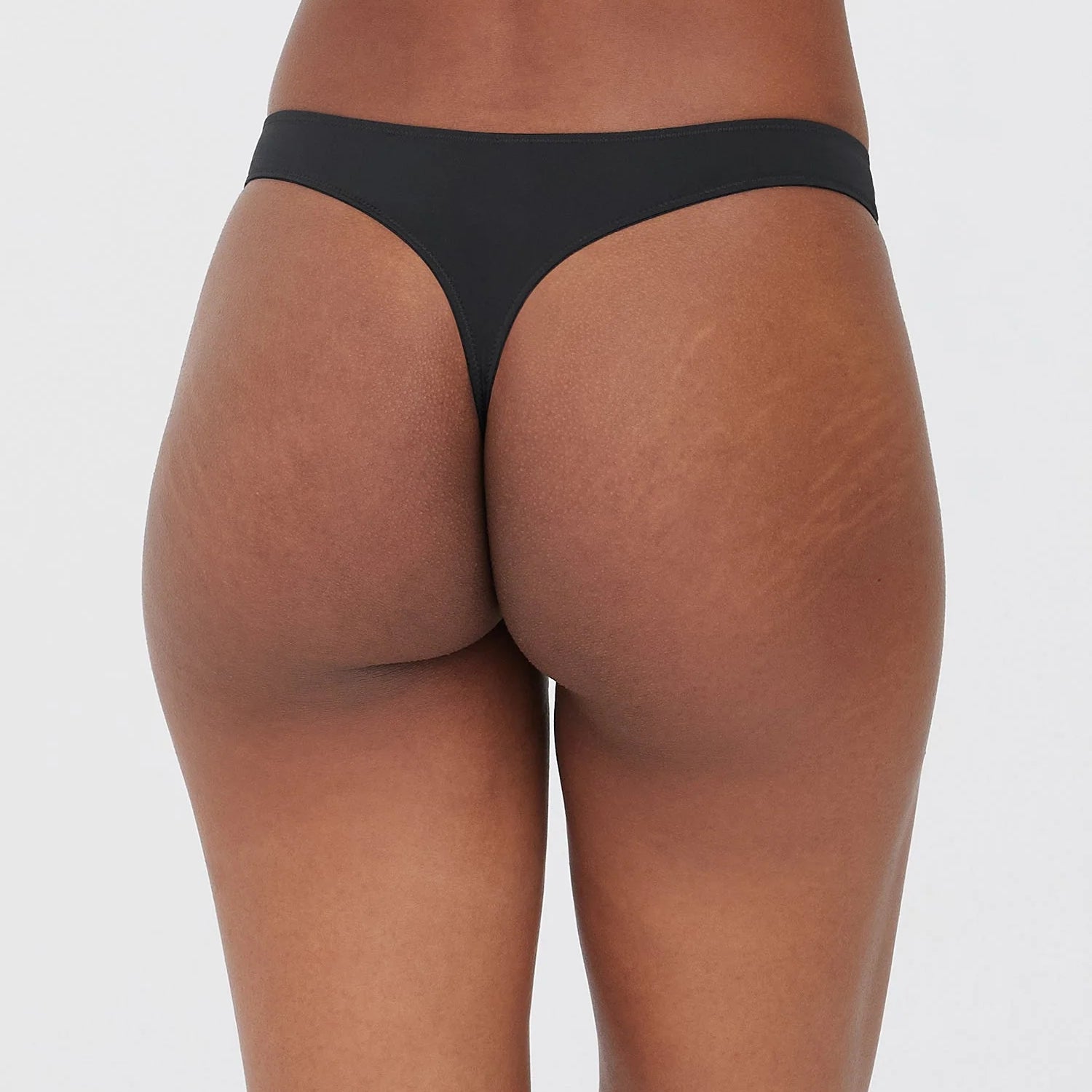Skarlett Blue Entice Thong - Black/Nylon Bra Fittings by Court