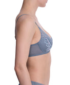 Natori Flora Fashion Color - Country Blue / Mulberry Molded Cup Natori