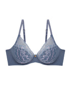 Natori Flora Fashion Color - Country Blue / Mulberry Molded Cup Natori 32D COUNTRY BLUE / MULBERRY