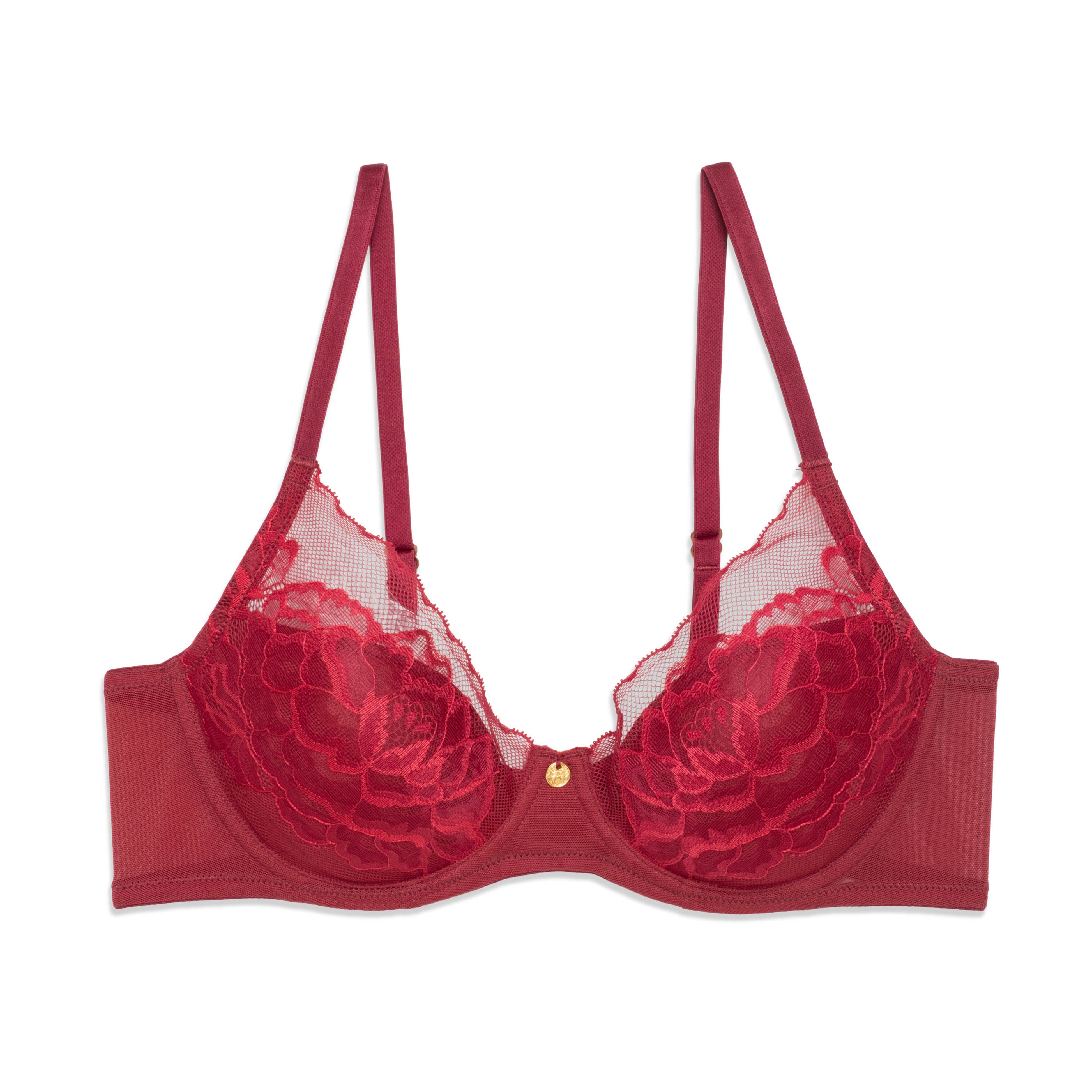 Natori Flora Fashion Color -Red/Bonfire Molded Cup Natori 32D RED/BONFIRE