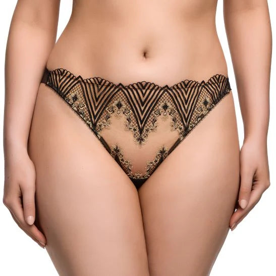 Dita Von Teese Fortunia G-String G-String Dita Von Teese 6 US / 10 UK (S) BLACK / ROSE GOLD