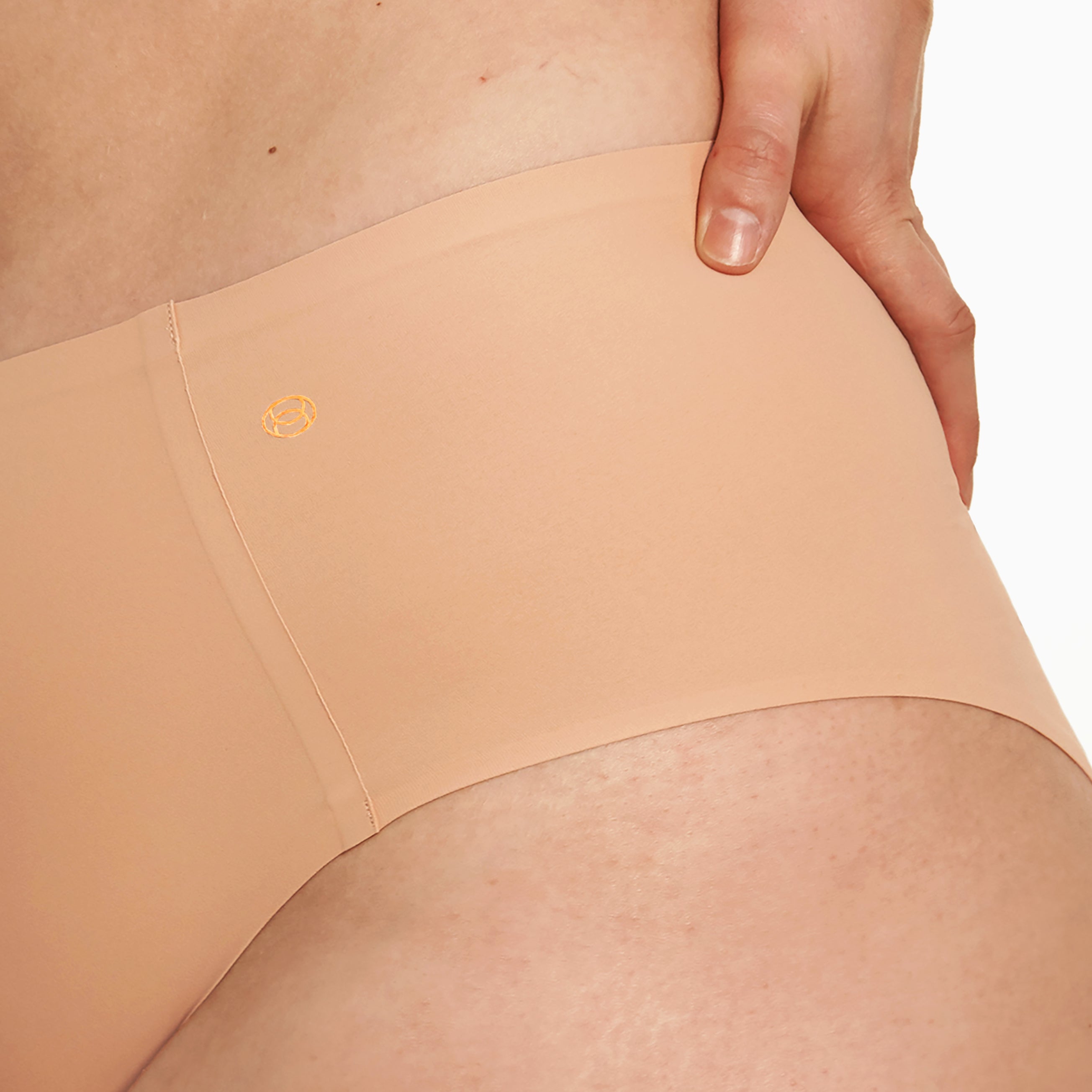 Evelyn Bobbie High-Waisted Retro Bikini Brief Bra Fittings by Court OS (XS-XL) HIMALAYAN SALT