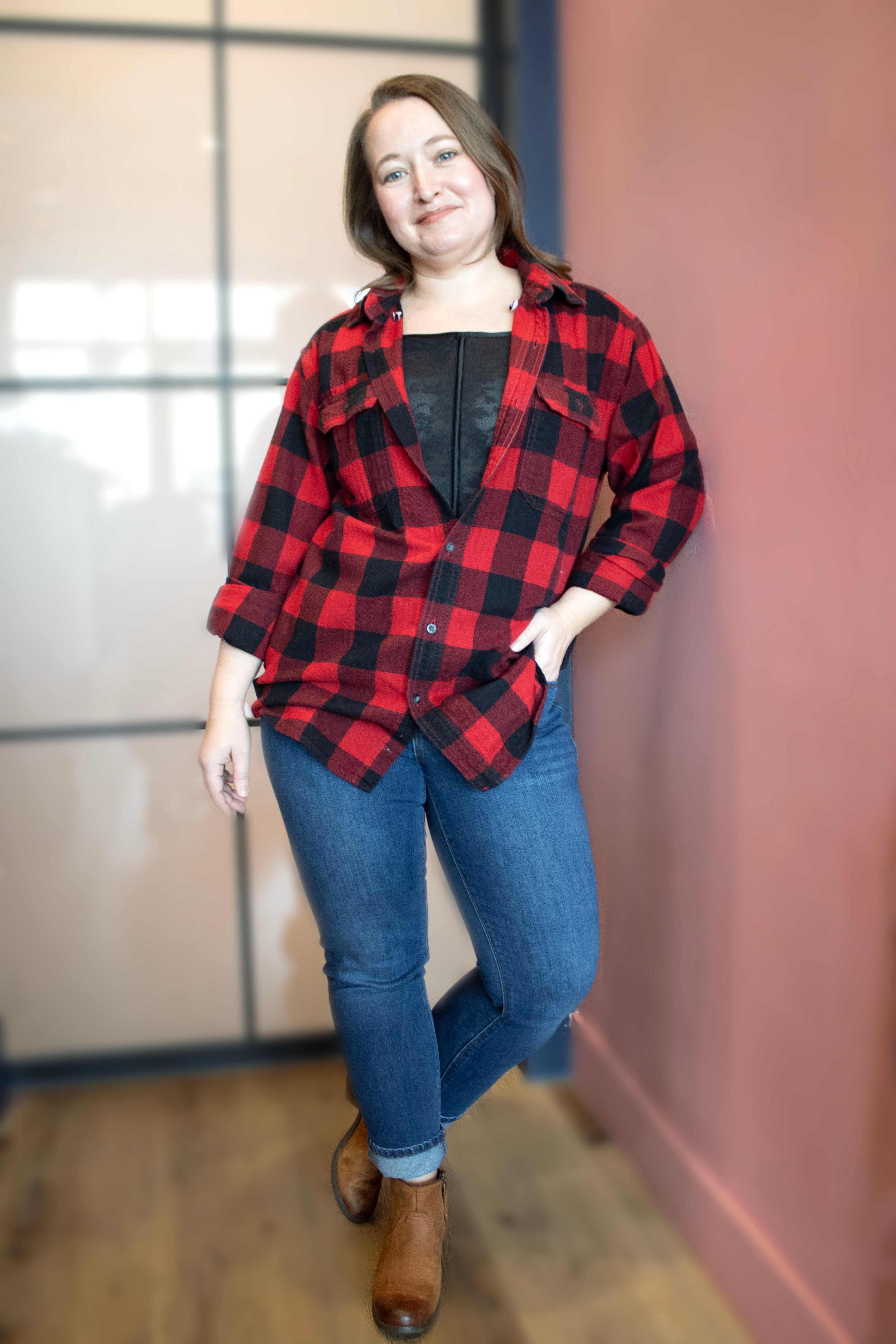 Curvy Couture No-Show Lace Corset Bra Top Curvy Couture