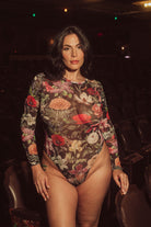 Kilo Brava Mesh Long Sleeve Bodysuit Bra Fittings by Court S GARDEN OF EDEN