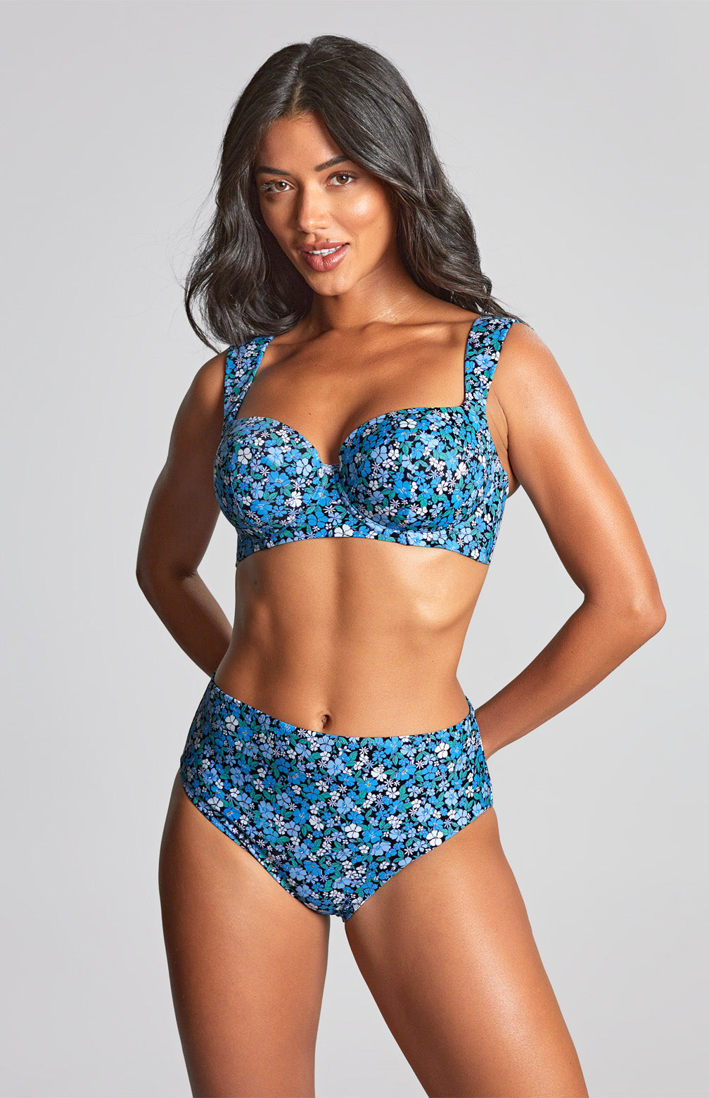 Panache High Waist Swim Bottom- Posy Print Bra Fittings by Court