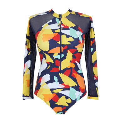 Panache Puglia Grace Non Wired Long Sleeved Swimsuit *Final Sale* Bra Fittings by Court 4 US / 8 UK (XS) PUGLIA