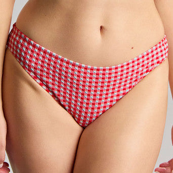 Panache Red Gingham Classic Bikini Bottom Bra Fittings by Court