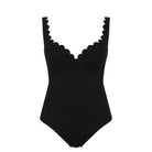 Panache Rita Plunge One Piece Swimsuit Bra Fittings by Court 30DDD US / 30E UK BLACK