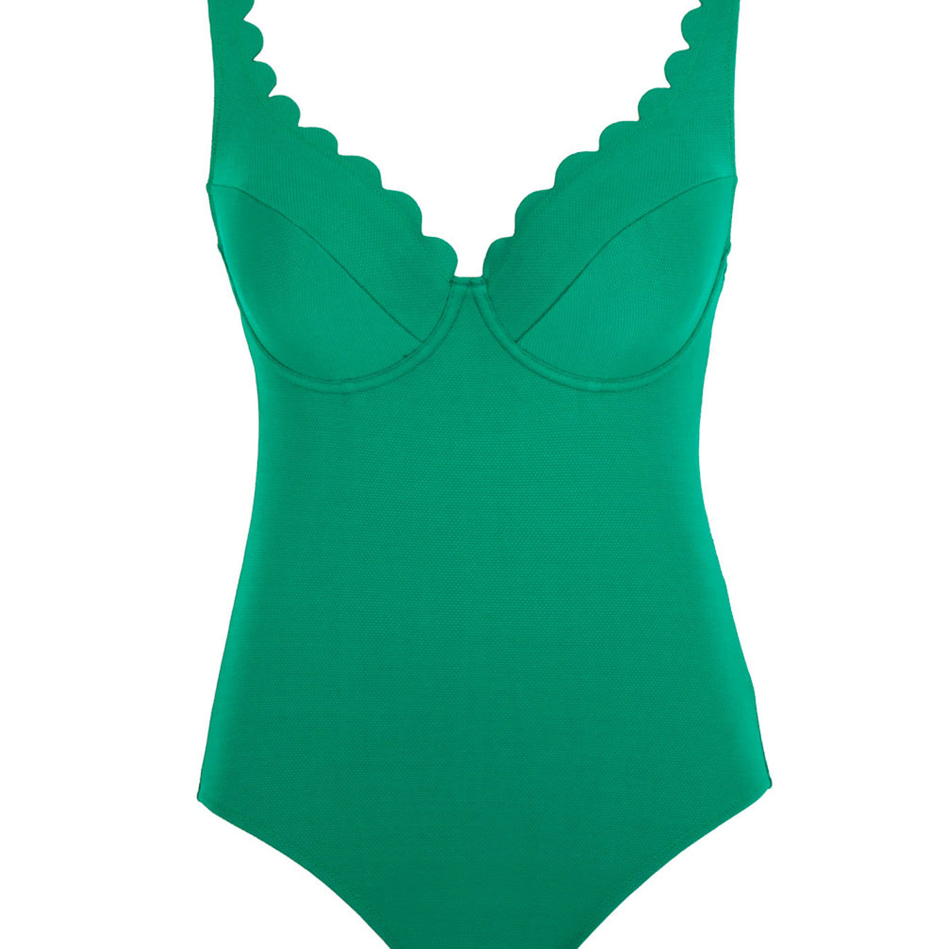 Panache Rita Plunge One Piece Swimsuit *Final Sale Bra Fittings by Court 32DDD US / 32E UK VERDE GREEN