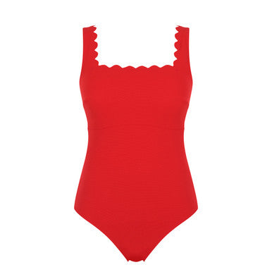 Panache Honor Square Neck One Piece Swimsuit *Final Sale* Bra Fittings by Court 30DDD US / 30E UK ROSSA RED