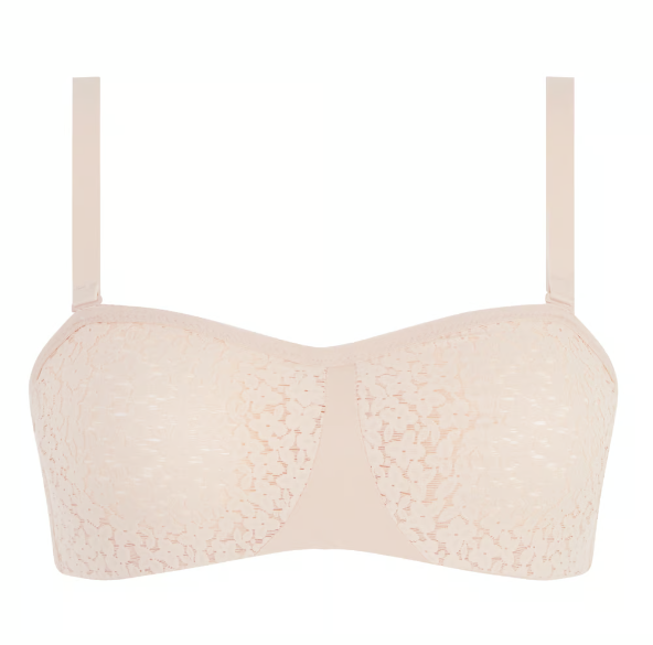 Chantelle Norah Unlined Bandeau Strapless Chantelle 32DDD (F) US / 32E UK NUDE BLUSH