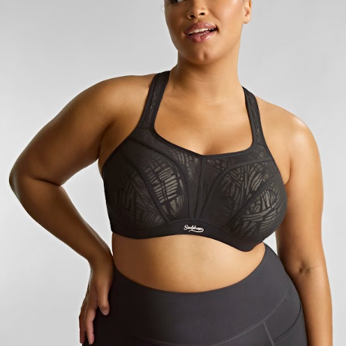 Sculptresse by Panache Activate Sports Bra - BLACK/CHALK Bra Fittings by Court 34I US / 34G UK BLACK / CHALK