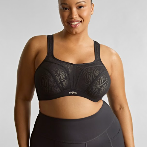 Sculptresse by Panache Activate Sports Bra - BLACK/CHALK Bra Fittings by Court