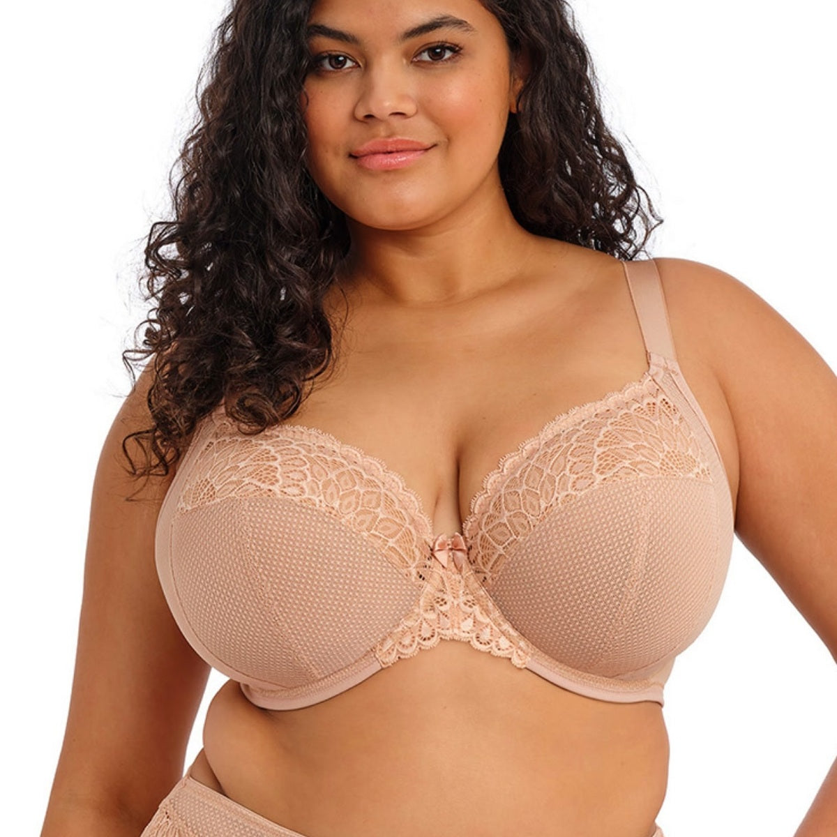 Elomi Tiernie UW Plunge Bra Elomi 32J US / 32GG UK SAHARA