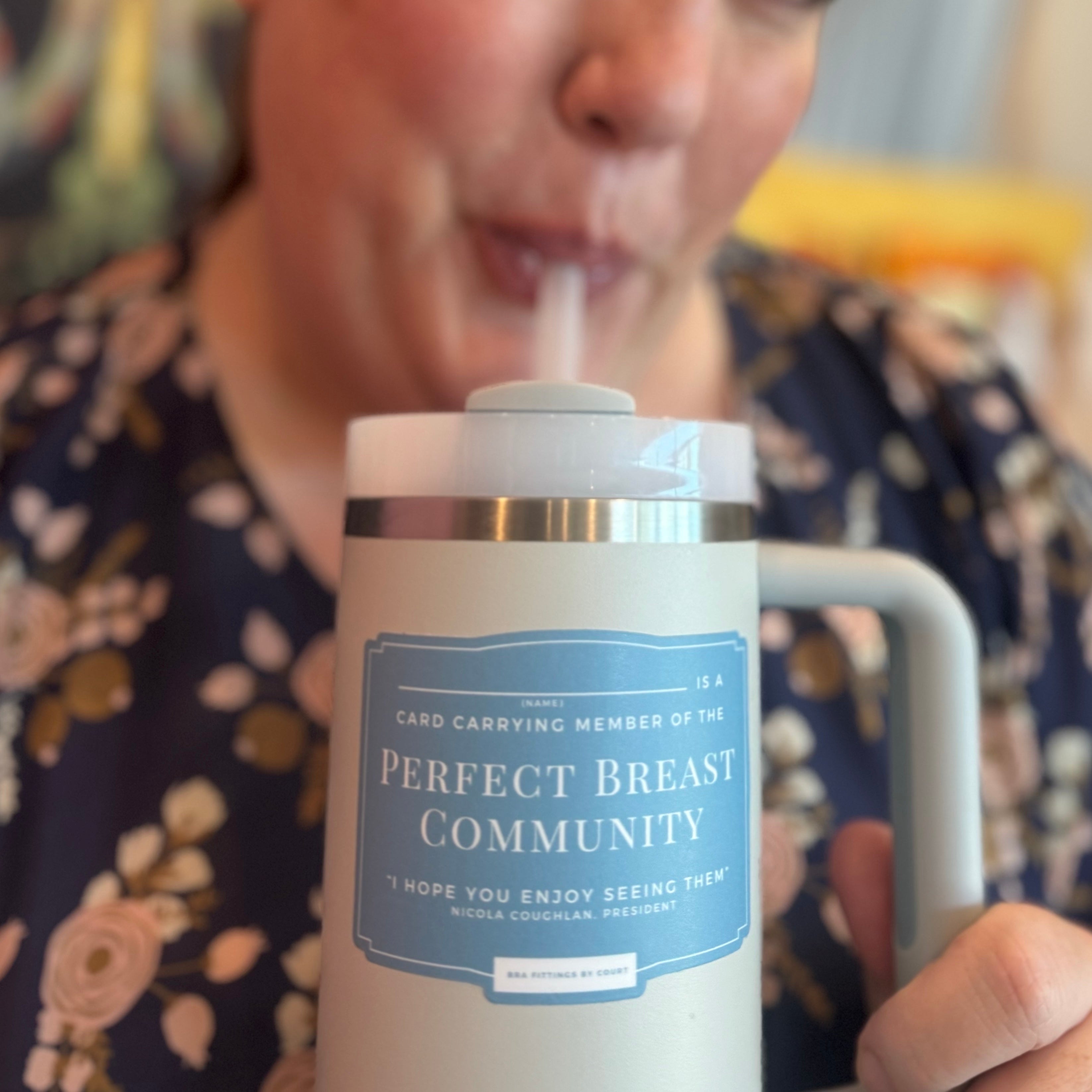 "Perfect Breast Community" Membership Sticker Sticker Bra Fittings by Court