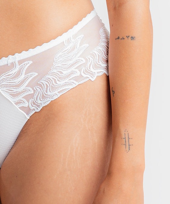 Louisa Bracq Esperanza Shorty Panties *Final Sale* Bra Fittings by Court 4 US / 8 UK (XS) BLANC