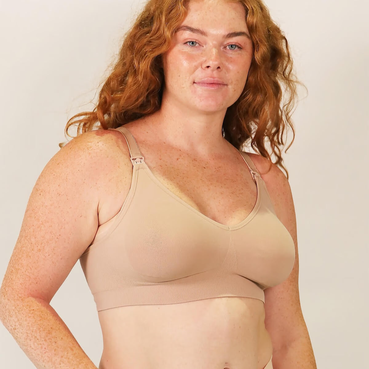 Cake Maternity Tiramisu Wireless Nursing Bra Bosom Besties S (32C-G US / 32C-F UK) BEIGE