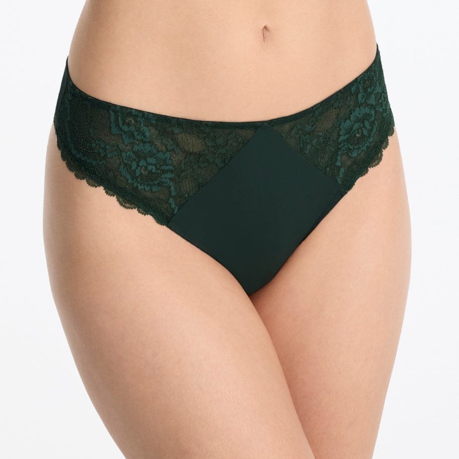 Skarlett Blue Minx Fashion Color Thong - Spruce Thong Bra Fittings by Court