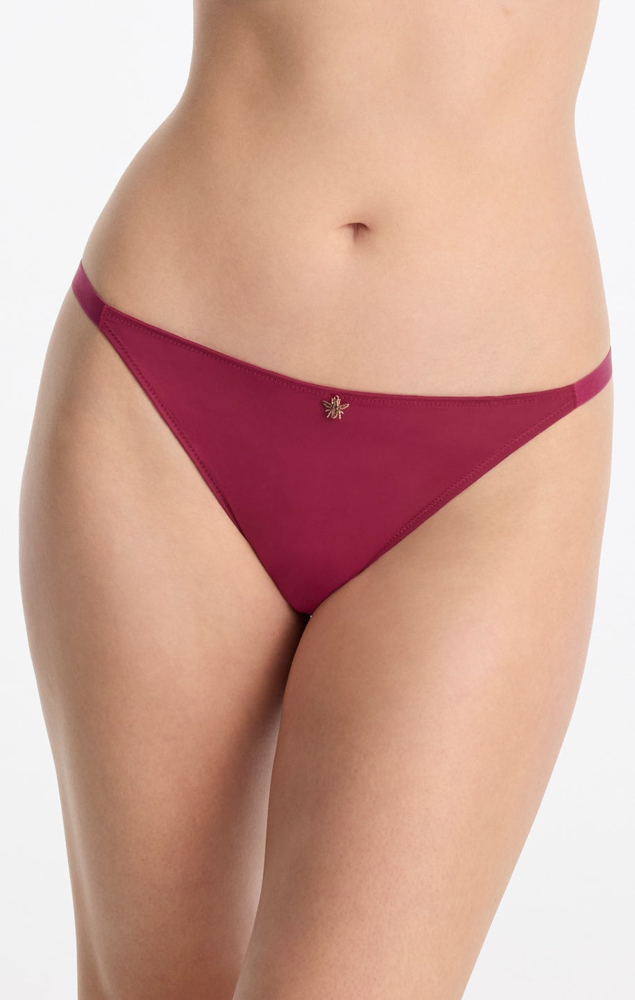 Skarlett Blue Bonbon String Bikini Brief - Maraschino Bra Fittings by Court 6 US / 10 UK (S) MARASCHINO
