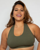 Curvy Couture Cotton Lounge Bra Curvy Couture MEDIUM OLIVE NIGHT