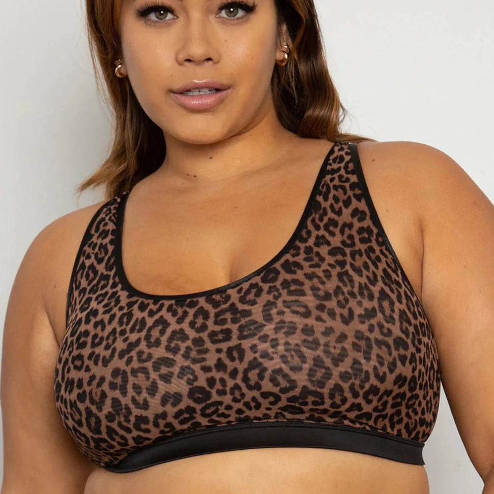 Curvy Couture Sheer Mesh Bralette Curvy Couture